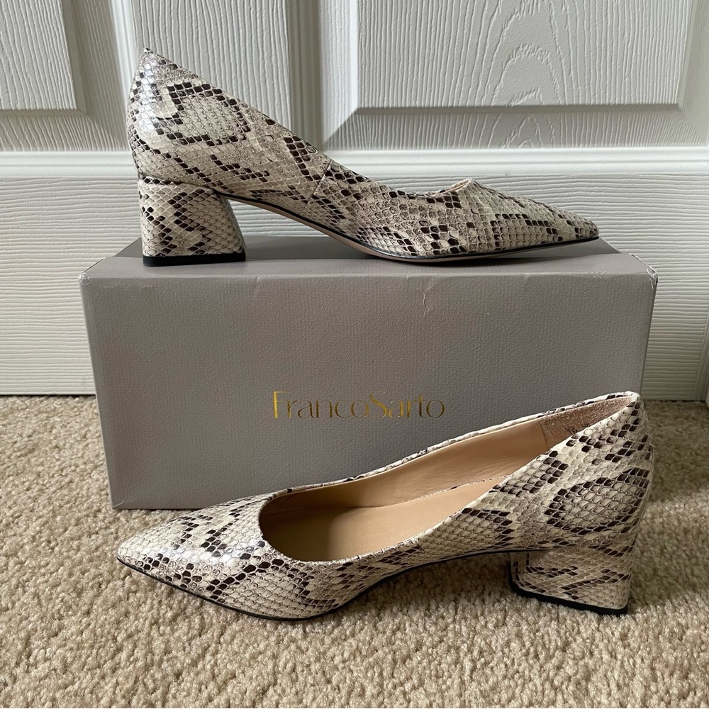 NEW Franco Sarto Romi Snake Pump Size 7M